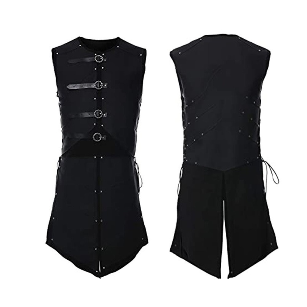 High Quality Men's Steampunk Gothic Vintage Sleeveless Vest