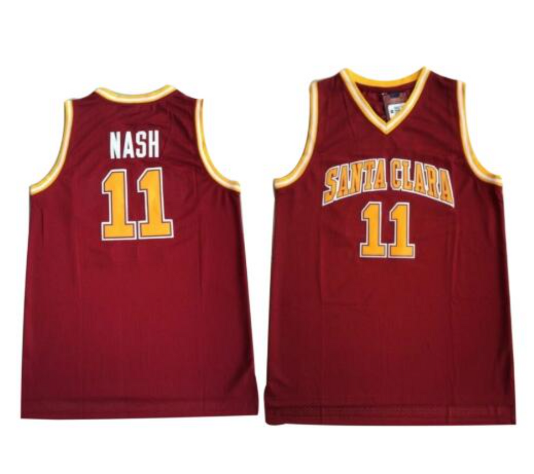 Steve Nash #11 Santa Clara Basketball Jersey
