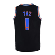 Load image into Gallery viewer, Space Jam Basketball Jersey Tune Squad # ! TAZ Black Color