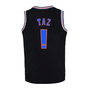 Space Jam Basketball Jersey Tune Squad # ! TAZ Black Color