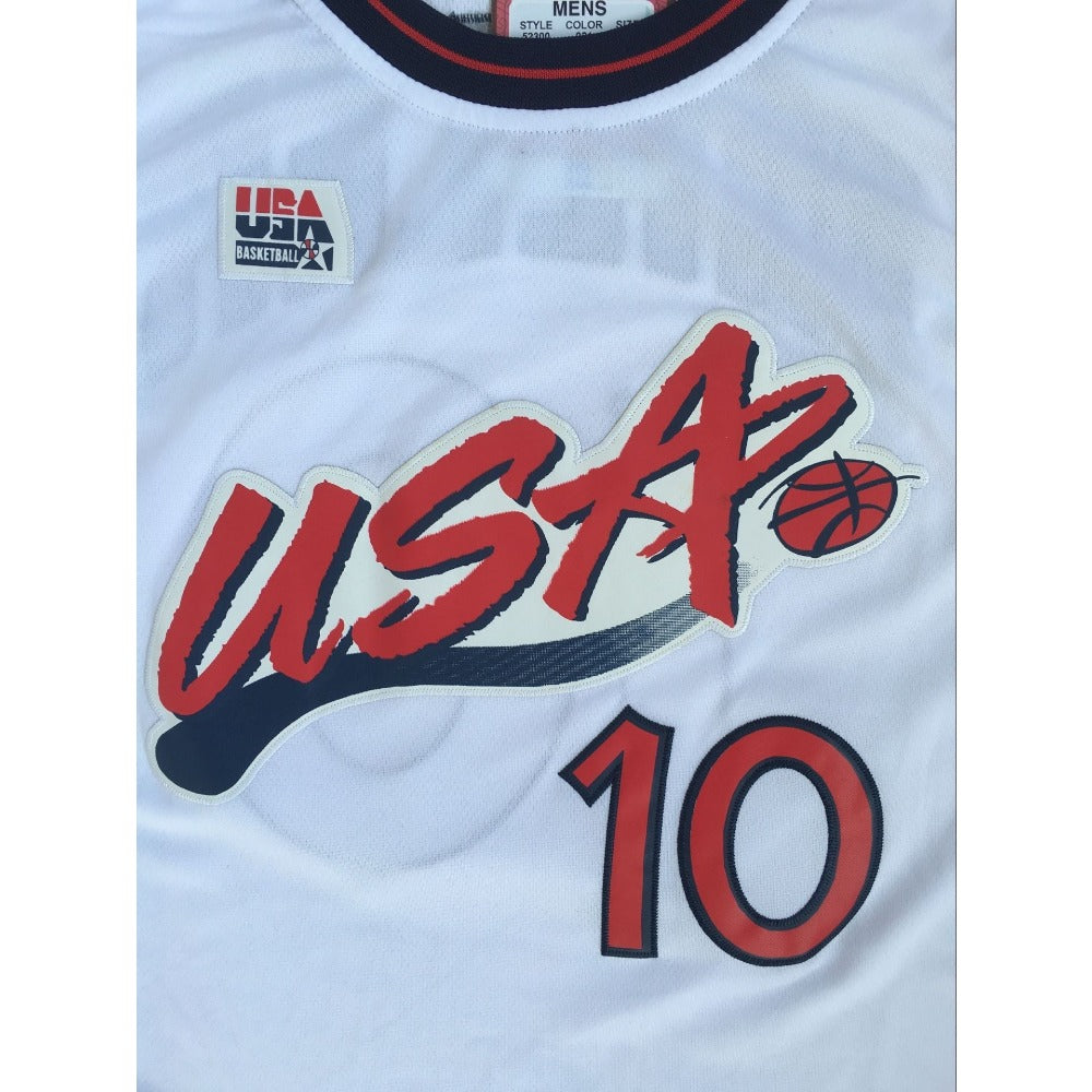 Reggie Miller #10 USA Dream Team Basketball Jersey White Color