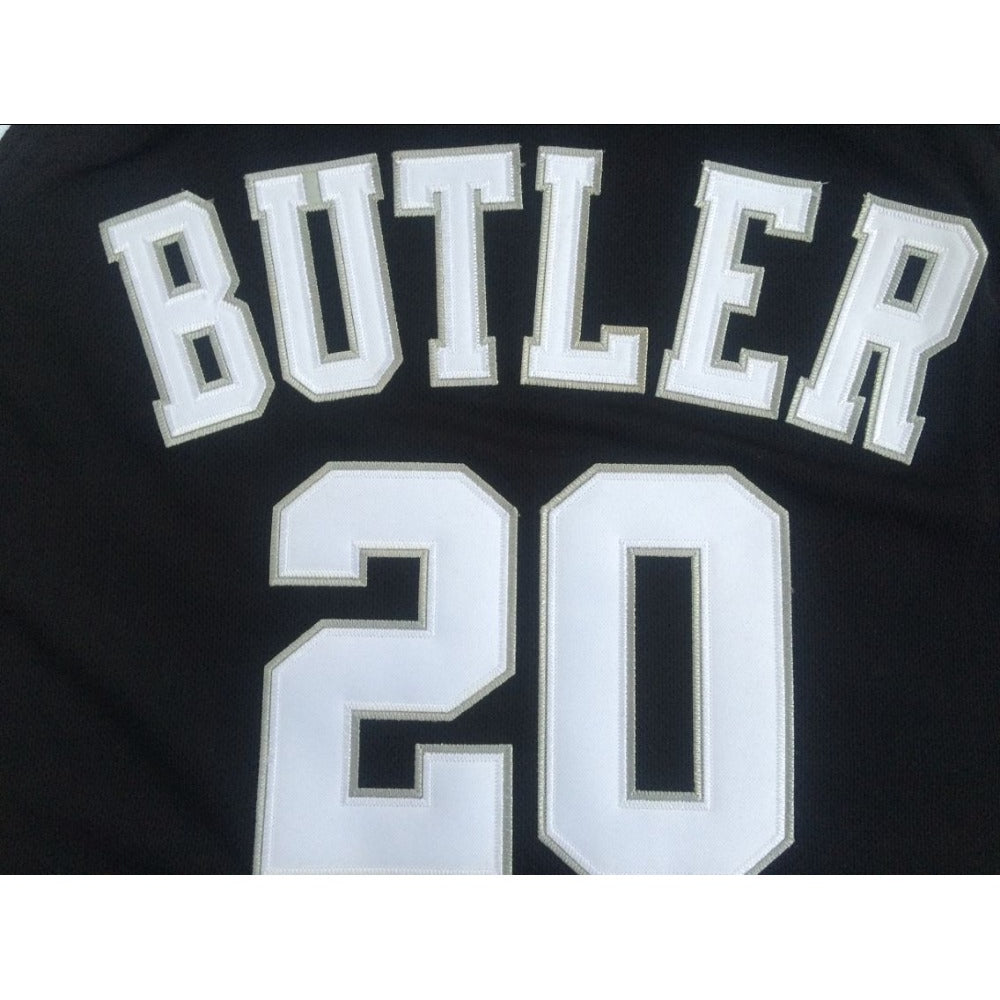 Butler University #20 Gordon Hayward Black Embroidered College Basketball Jersey