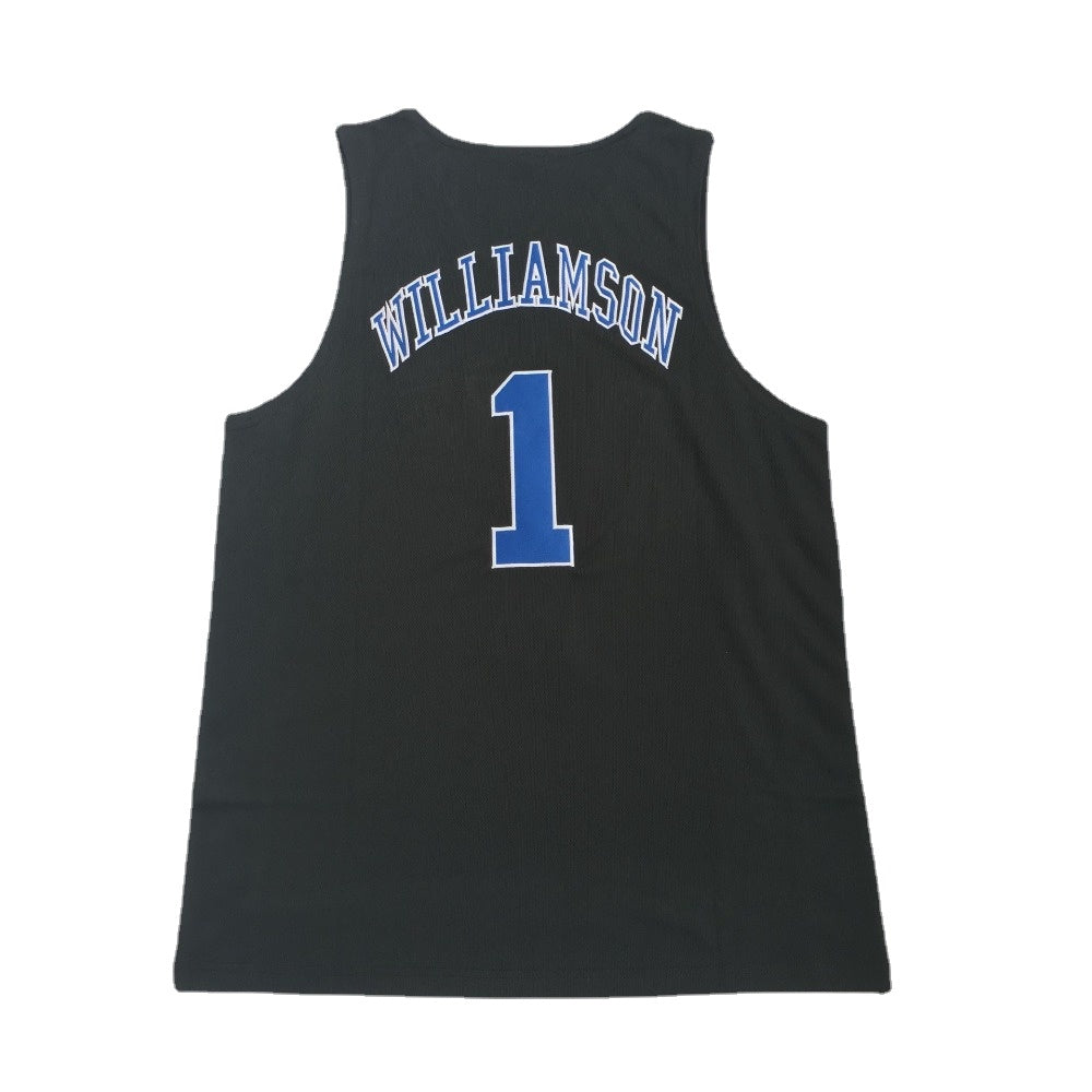 Zion Williamson #1 Duke Basketball Jersey College- Black