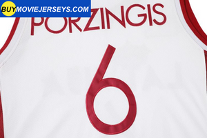 Kristaps Porzingis #6 Latvia Basketball Jersey