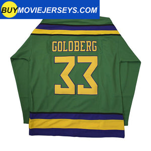 The Mighty Ducks Movie Hockey Jersey Greg Goldberg  # 33 Goalie