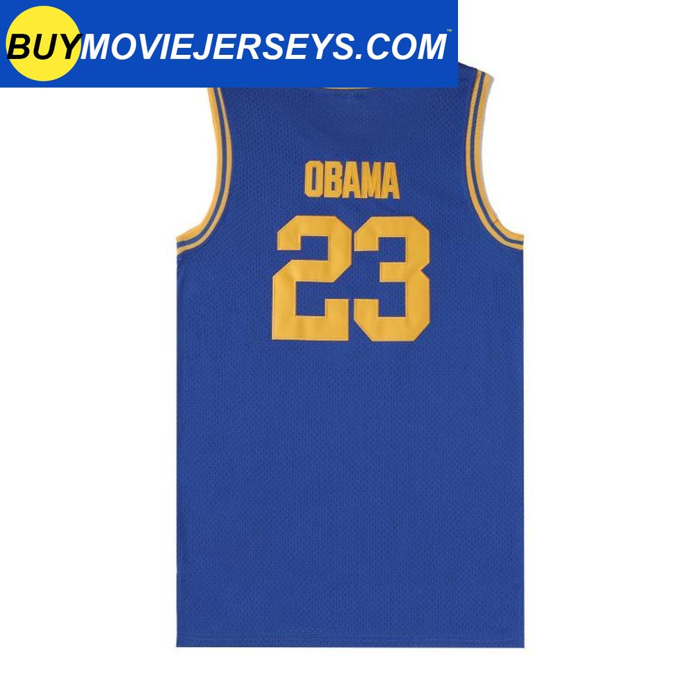 Barack Obama Punahou High School Basketball Jersey  #23