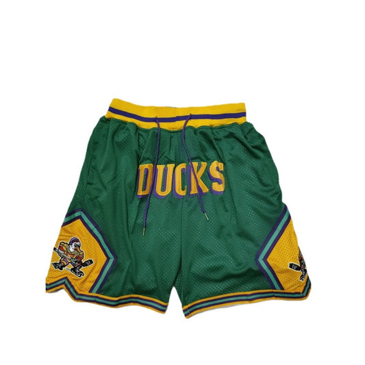 The Mighty Ducks Throwback Sports Shorts Pants with Pockets