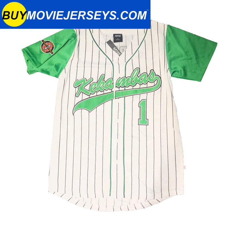 HARD BALL Movie Jerseys G-Baby #1 Kekambas Baseball Jersey