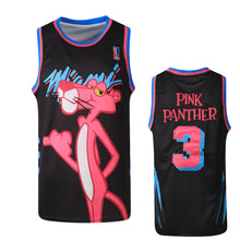 Load image into Gallery viewer, Pink Panther #3 Miami Themed Base Basketball Jersey -Black