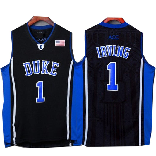 Kyrie Irving #1 Duke Throwback Basketball Jersey - Black