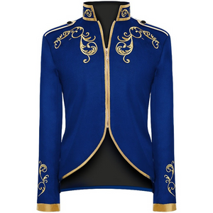Men Prince Coat Medieval Steampunk Gothic Jackets Royal Guard Halloween Costume