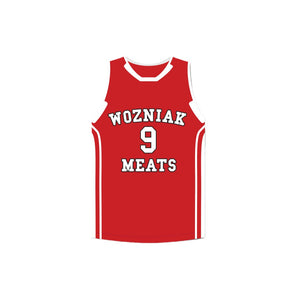 Custom Vince Vaughn David Wozniak #9 Wozniak Meats Delivery Man Movie Basketball Jersey