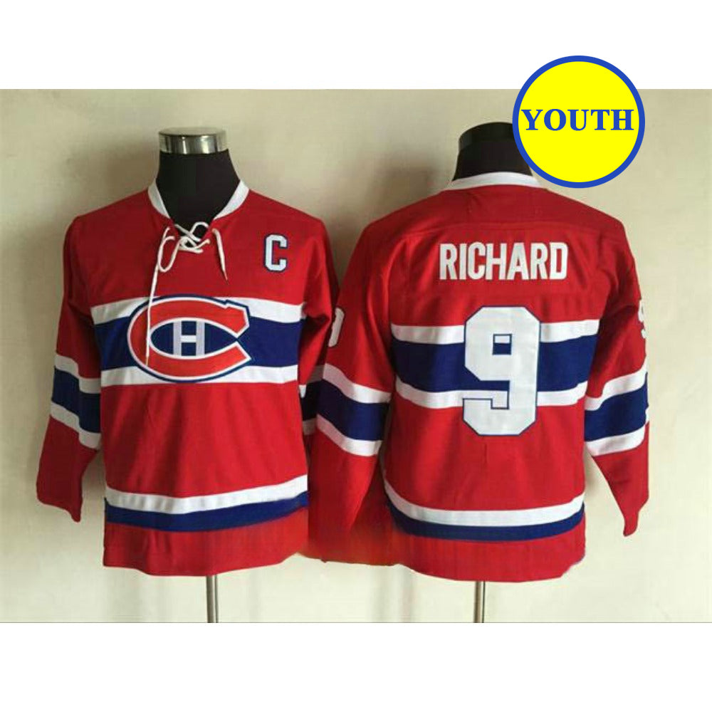 Custom Children Size Ice Hockey Jersey Chicago Flames Canadiens USA Team for Youth