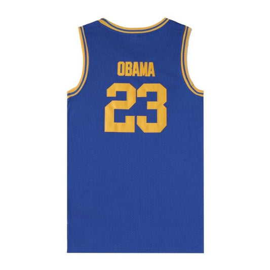 Barack Obama Punahou High School Basketball Jersey  #23