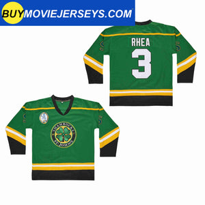 Ross The BOSS #3 Rhea ST John's Shamrocks Ice Hockey Jersey Green Color