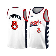 Load image into Gallery viewer, Scottie Pippen #8 USA Dream Team Basketball Jersey White Color