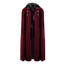Load image into Gallery viewer, Mens&#39; Retro Medieval Hooded Cape Renaissance Robe Viking Cloak Halloween Costume