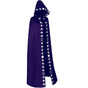 Adult Women Retro Medieval Renaissance Witch Hooded Cloak Halloween Costume Cape
