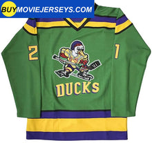 Load image into Gallery viewer, The Mighty Ducks Movie Hockey Jersey  Dean Portman #21