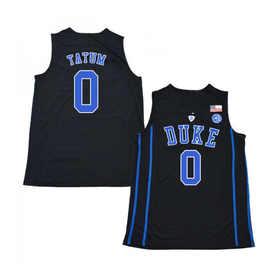 Jayson Tatum #0 Duke Basketball Jersey College - Black