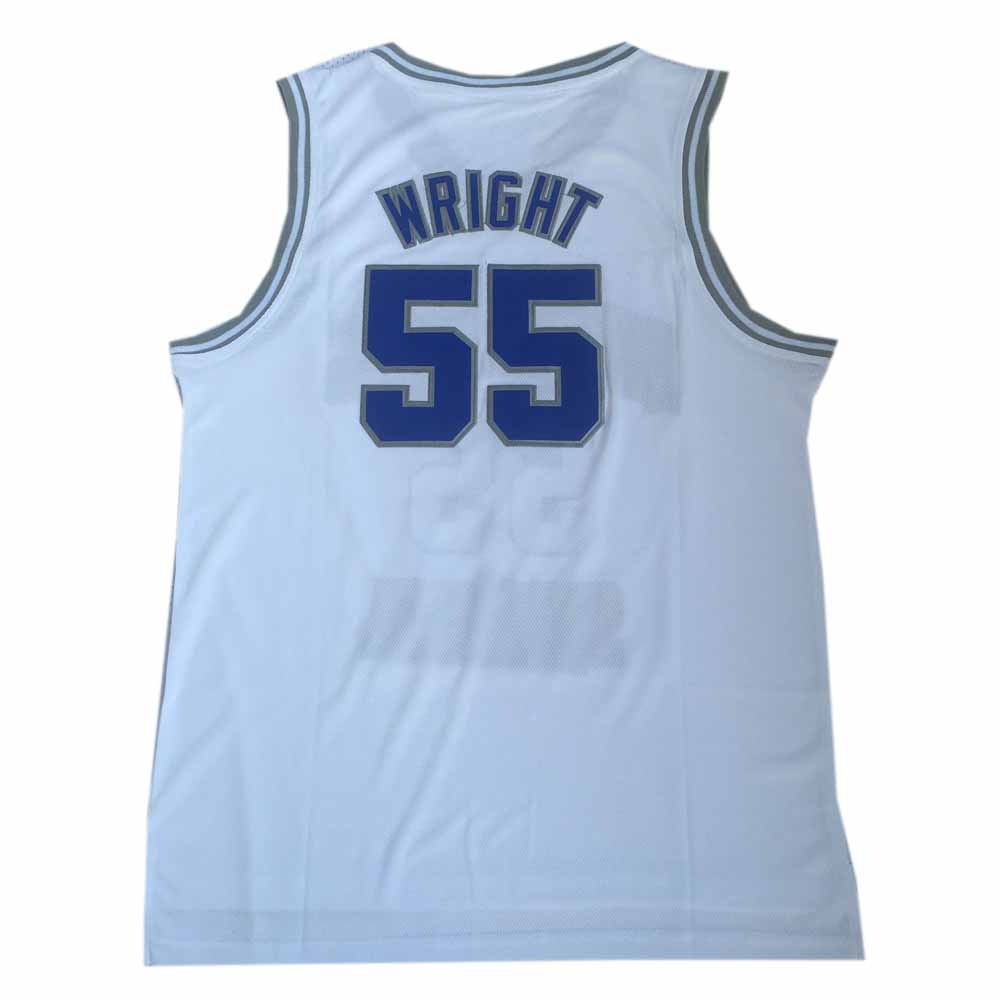 Lorenzen Wright #55 Memphis University Basketball Jersey White