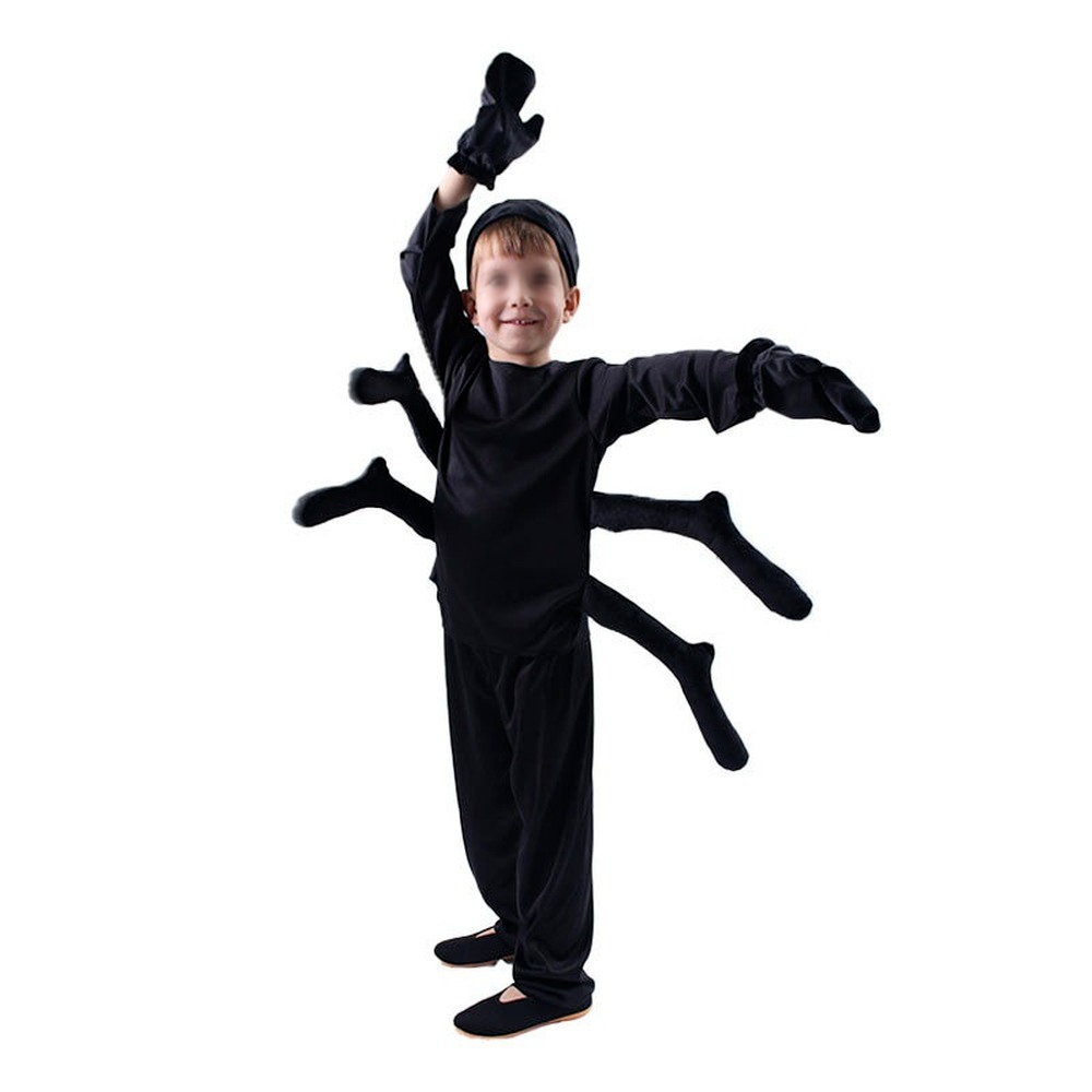 Kids Spider Costume Tarantula Halloween Fancy Dress Up Book Week for Boys Girls