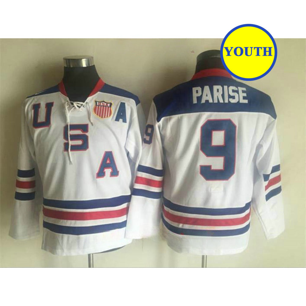 Custom Children Size Ice Hockey Jersey Chicago Flames Canadiens USA Team for Youth