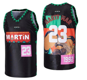 Marty Mar #23 Basketball Jersey Martin 1992 TV Show Jerseys