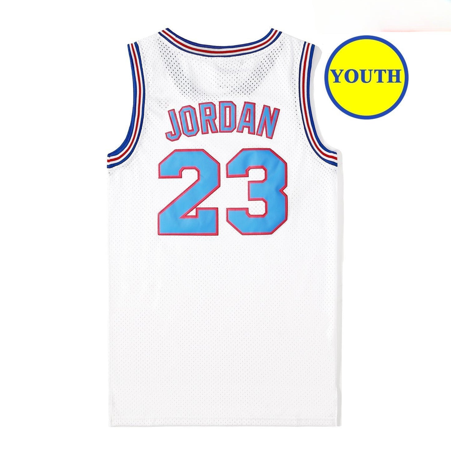 Kids Youth Basketball Jersey Space Jam #23 JORDAN #10 LOLA  #1 BUGS #! TAZ #1/3