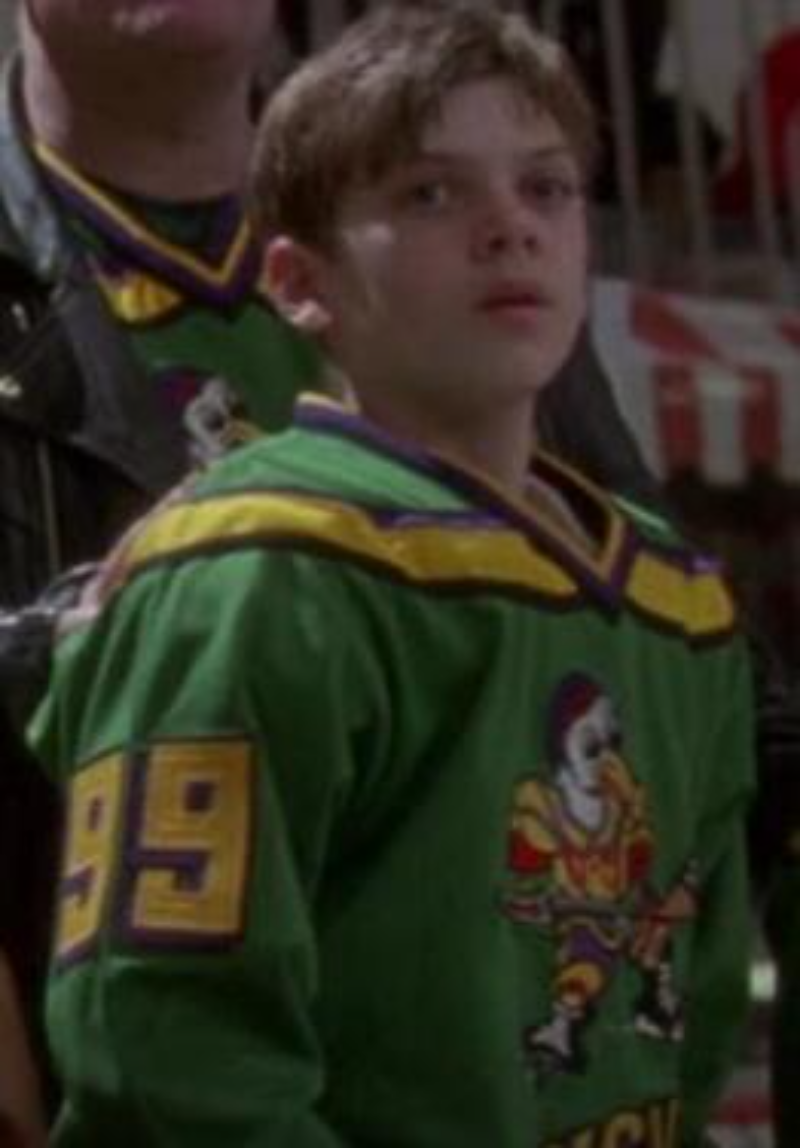 Youth The Mighty Ducks Movie Hockey Jersey Adam Banks  # 99 Forward Kids Size