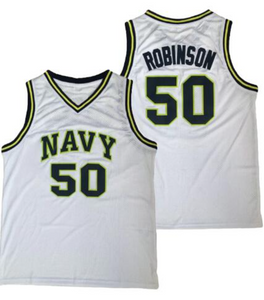 David Robinson #50 Navy Basketball Retro Jersey