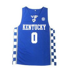 Load image into Gallery viewer, Customize De’Aaron Fox #0 Kentucky Wildcats Basketball Jersey Blue/White