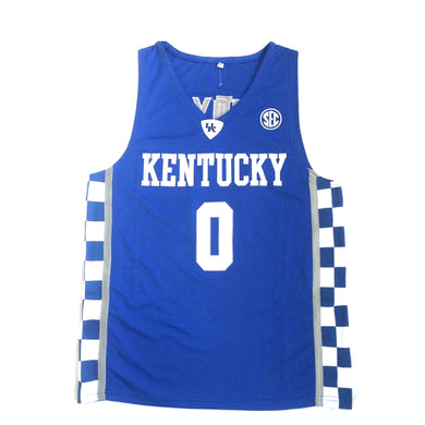 De’Aaron Fox #0 Kentucky Wildcats Basketball Jersey Blue/White