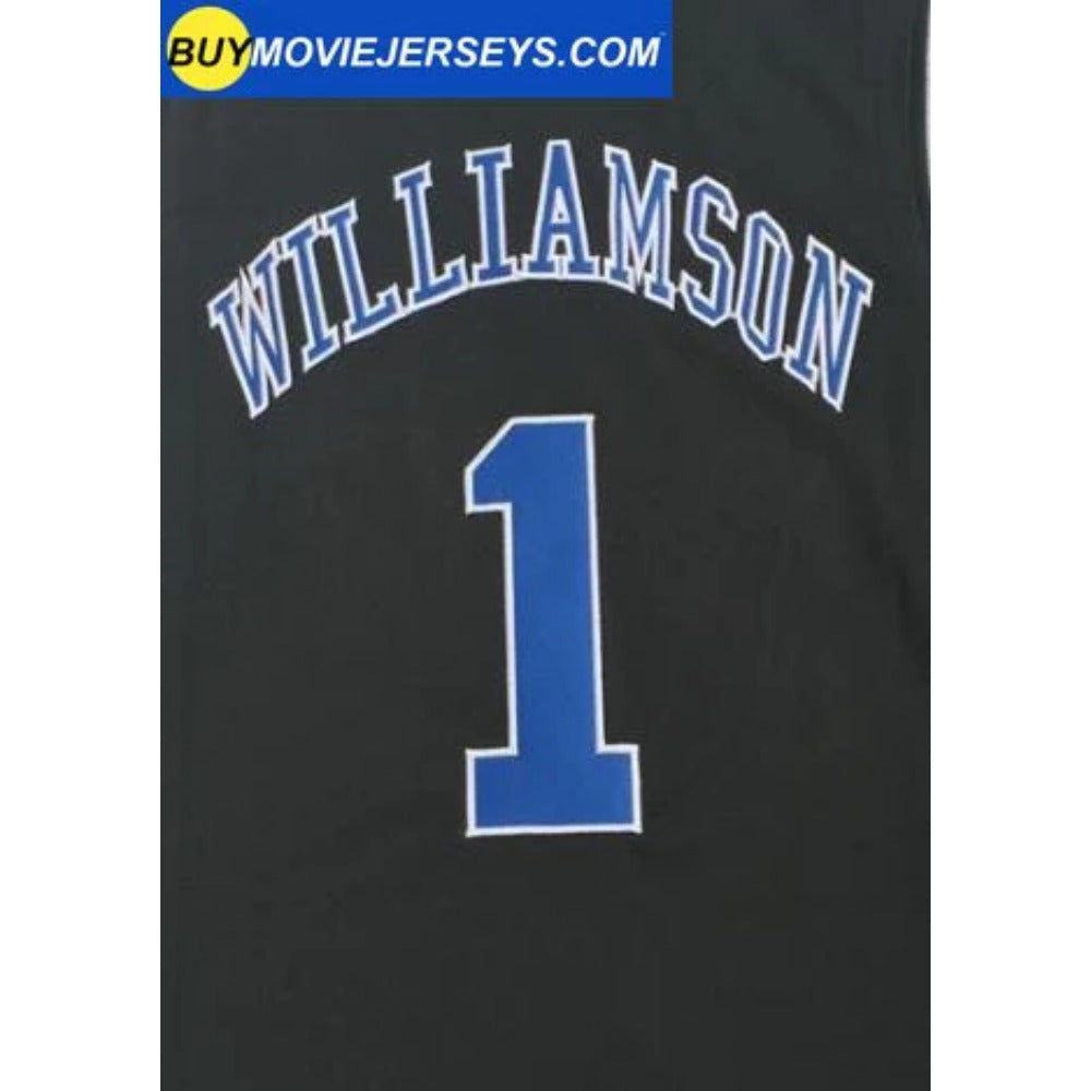 Zion Williamson #1 Duke Basketball Jersey College- Black