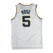 Load image into Gallery viewer, Retro Throwback Jalen Rose #5 Michigan Basketball Jersey College Two Colors