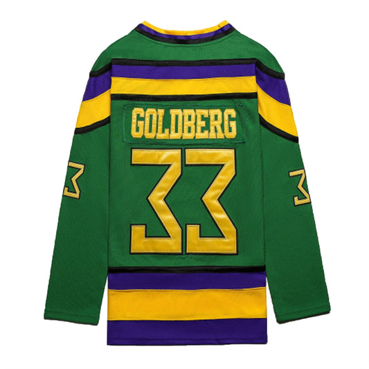 The Mighty Ducks Movie Hockey Jersey Greg Goldberg  # 33 Goalie