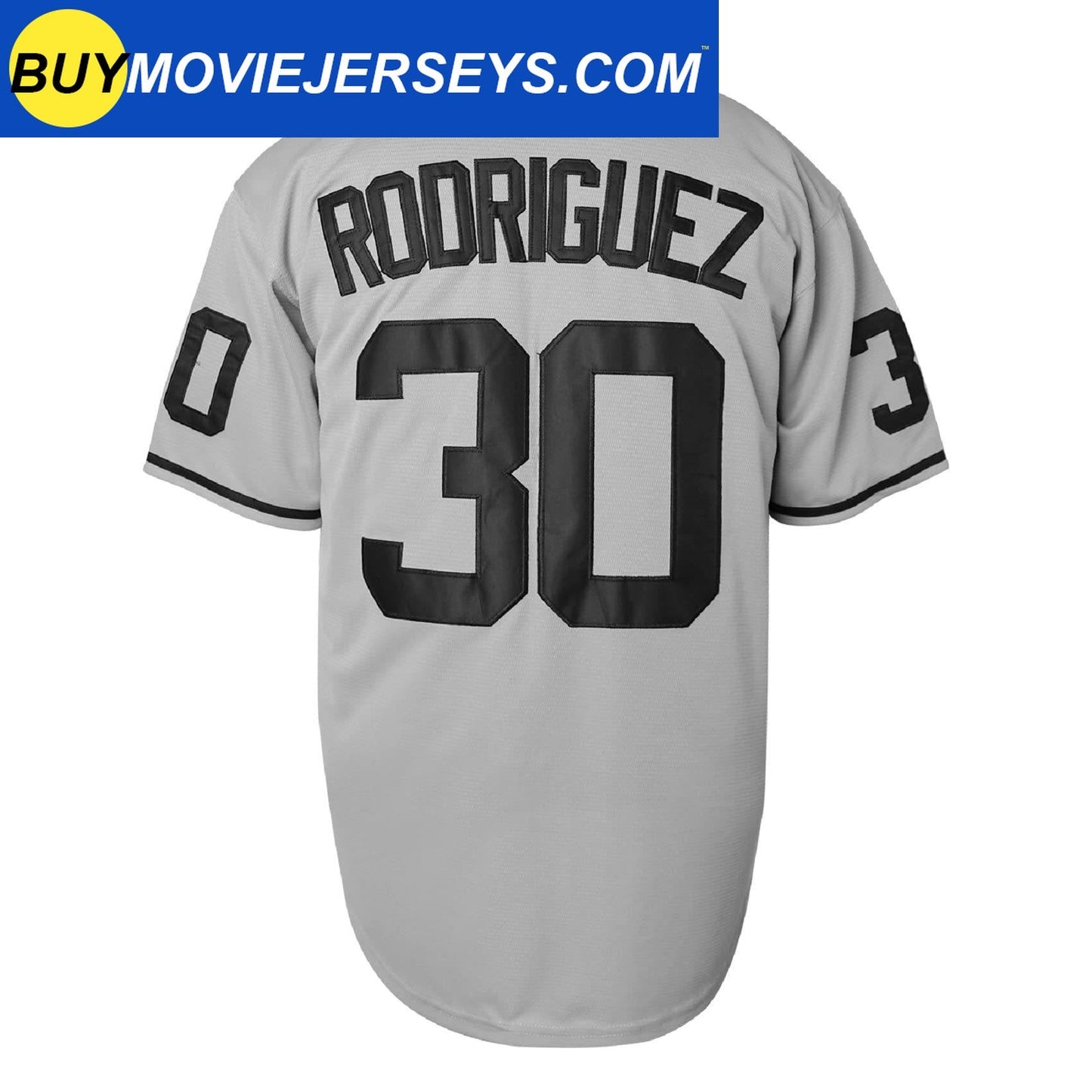 The Sandlot Benny Rodriguez #30 Men Stitched Movie Baseball Jersey Gray Color