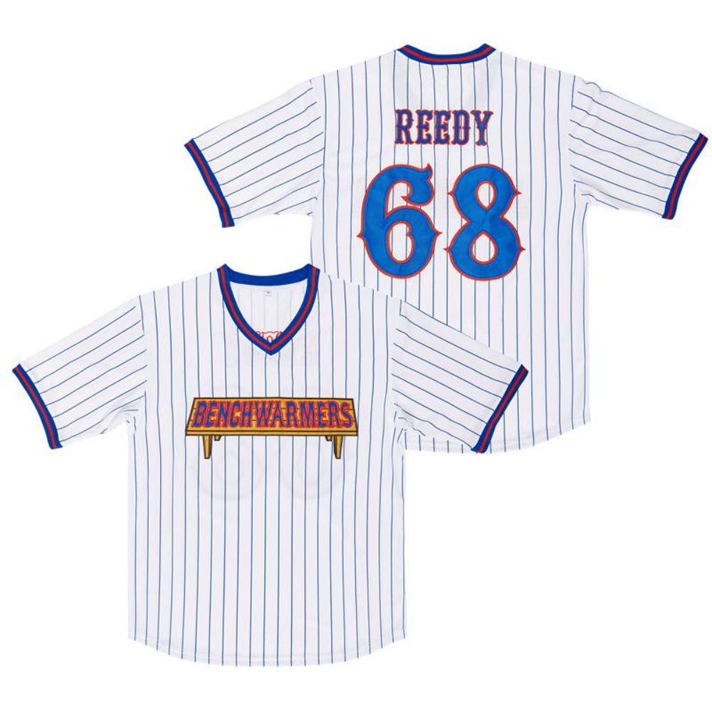 The Benchwarmers Clark Reedy, Richie Goodman, Gus Matthews, Howie Goodman Pinstriped Baseball Jersey