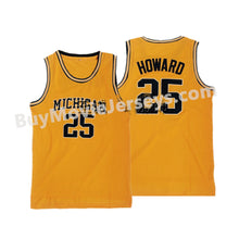 Load image into Gallery viewer, Retro Throwback Juwan Howard #25 Michigan Fab Five Basketball Jersey Two Colors