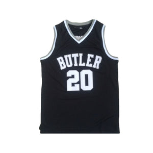 Butler University #20 Gordon Hayward Black Embroidered College Basketball Jersey