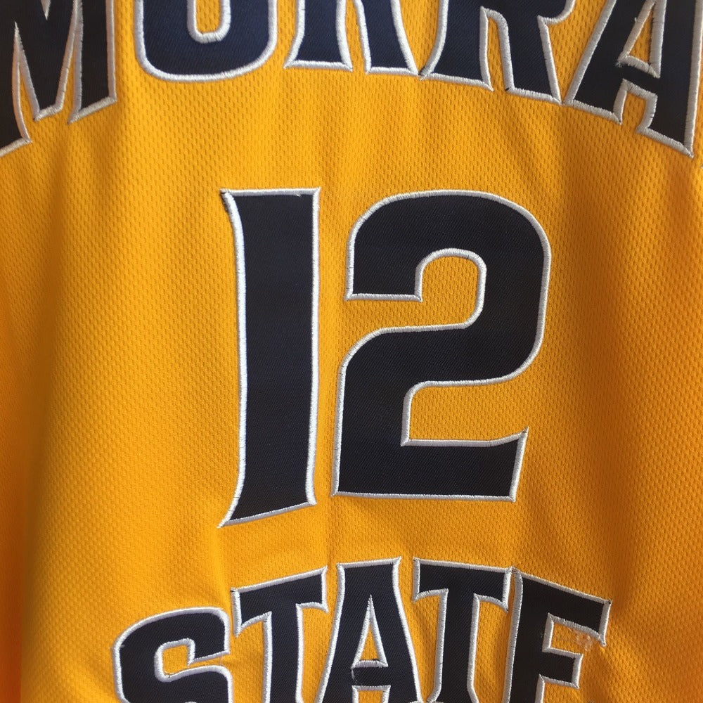 Ja Morant #12 Murray State Basketball Jersey Yellow White DarkBlue 3 Colors