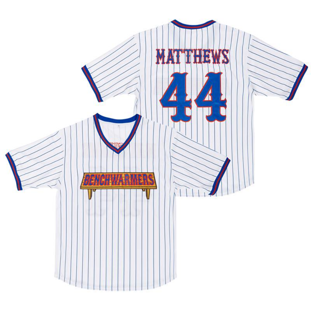 The Benchwarmers Clark Reedy, Richie Goodman, Gus Matthews, Howie Goodman Pinstriped Baseball Jersey