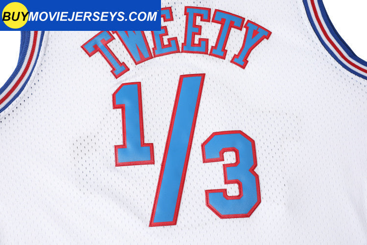 Space Jam Movie Basketball Jersey Tune Squad # 1/3 Tweety