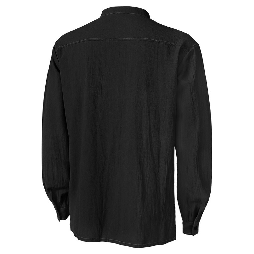 Mens Pirate Renaissance Viking Steampunk Medieval Gothic Shirt Long Sleeve Tops