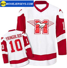 Load image into Gallery viewer, MUSTANGS Hockey Jersey Youngblood Movie Rob Lowe #10 Hockey Jersey Limited Edition