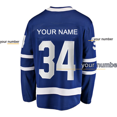 Custom Your Name Your Number Toronto Maple Leafs Breakaway Player Jersey Ice Hockey Jersey
