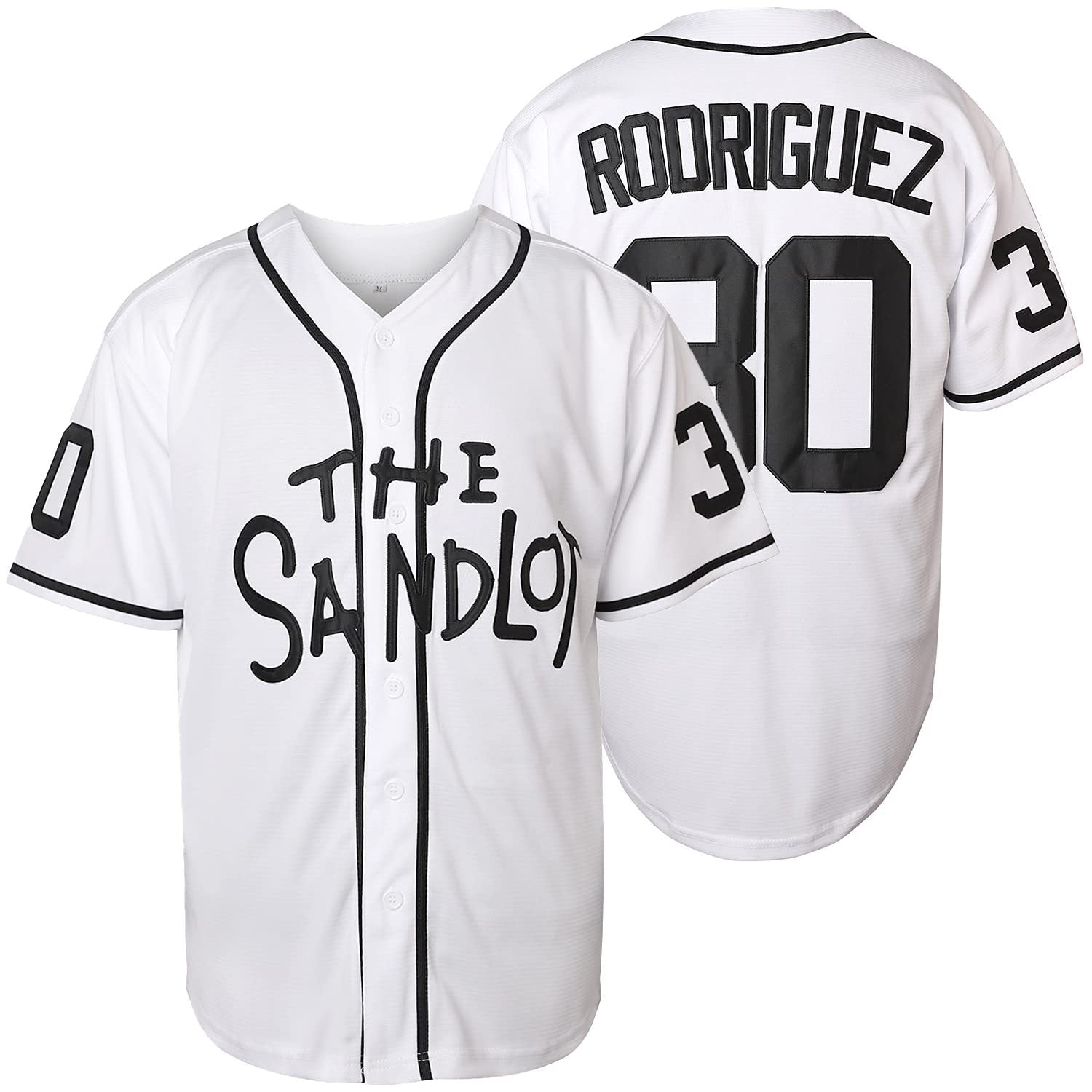 The Sandlot #30 Benny The Jet Rodriguez Movie Baseball Jersey Gray
