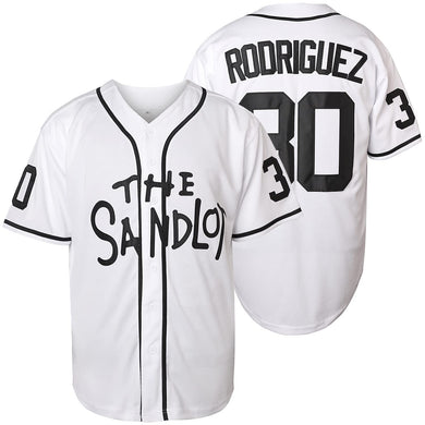The Sandlot Benny Rodriguez #30 Men Stitched Movie Baseball Jersey