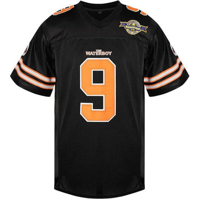 The Waterboy Movie Muddogs Bobby Boucher America Football Jersey #9 Black Color