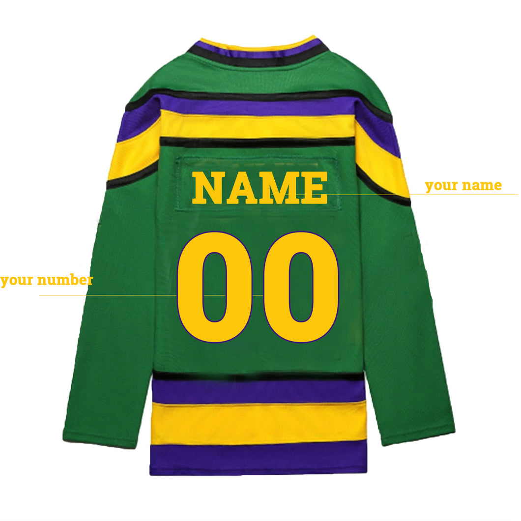Custom Your Name Your Number The Mighty Ducks Movie Hockey Jersey